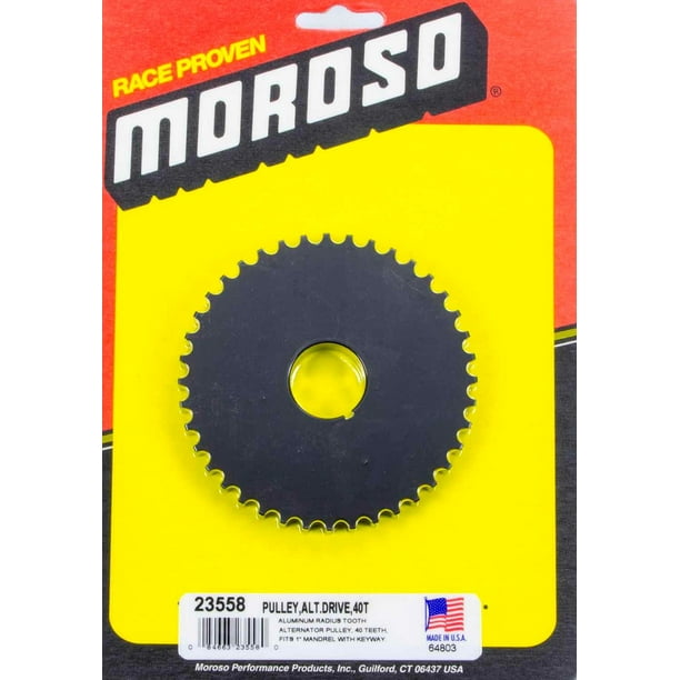 Moroso 23558 40 Radius Tooth Alternator Pulley Moroso 23558 40 Radius Tooth Alternator Pulley